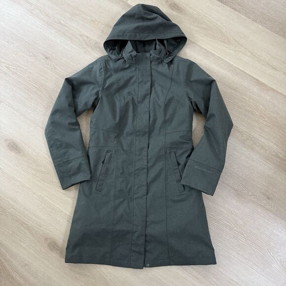 Eddie Bauer Jacket WEATHEREDGE Womens S Girl on the Go Trench Water Repellent - Picture 1 of 9
